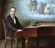 franz liszt smetana at bis piano Spain oil painting artist